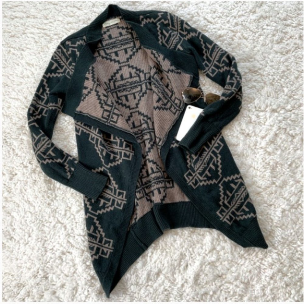 Anthropologie Waterfall Open Cardigan Sweater